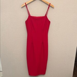 Socialite Red Midi Dress